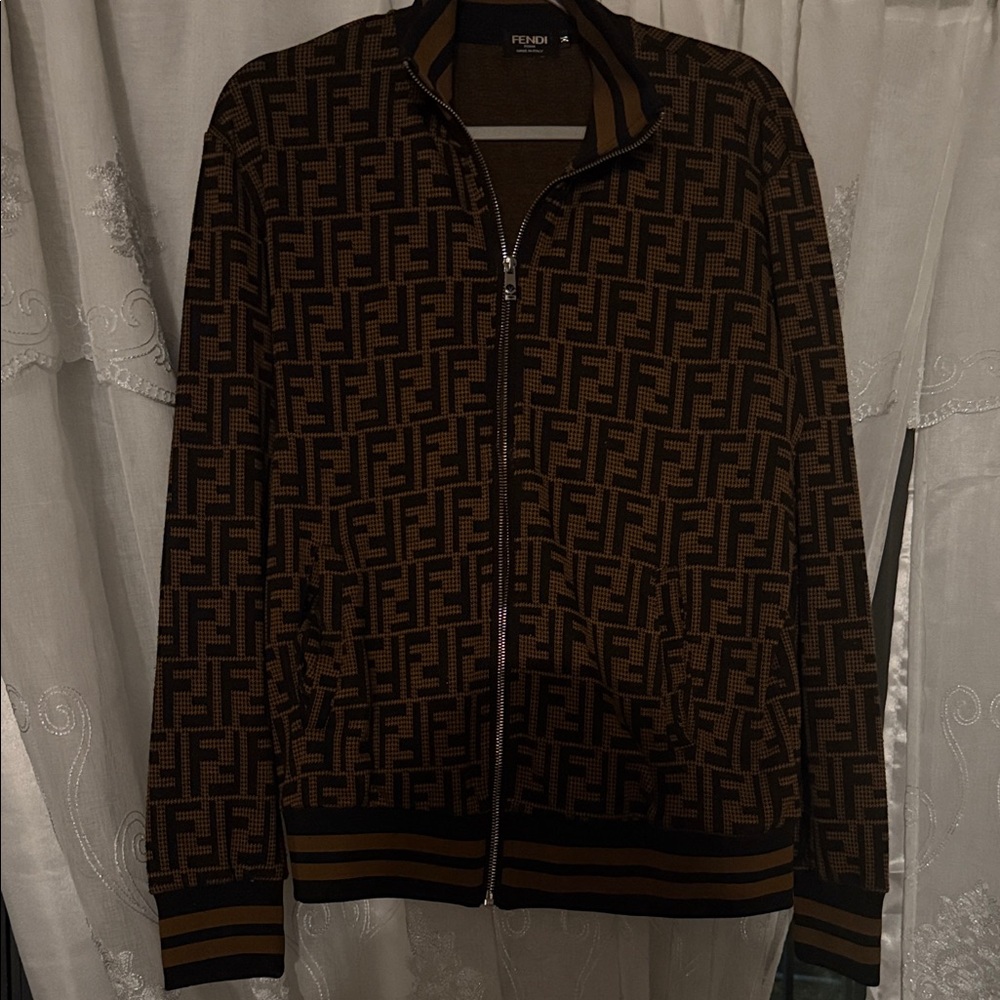 Fendi Brown and Black Utility Jacket